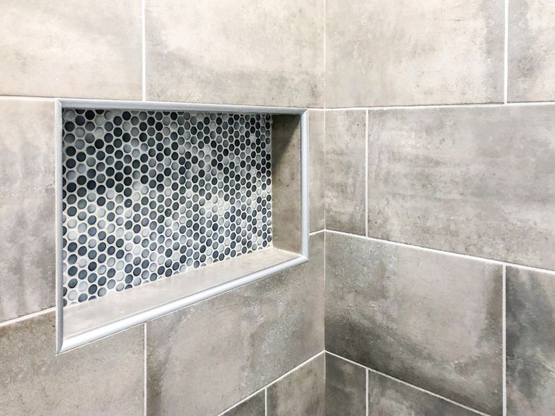 Small Shower with Niche Storage